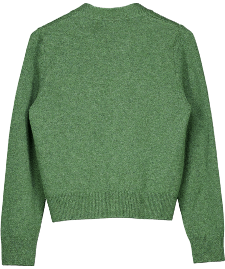 Brora Green Supersoft Lambswool Cardigan UK 4 - Reliked