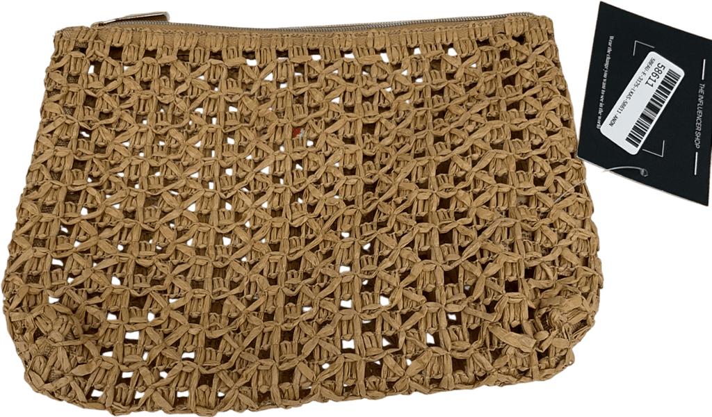 Brown 100% Paper Makeup Bag One Size - Reliked