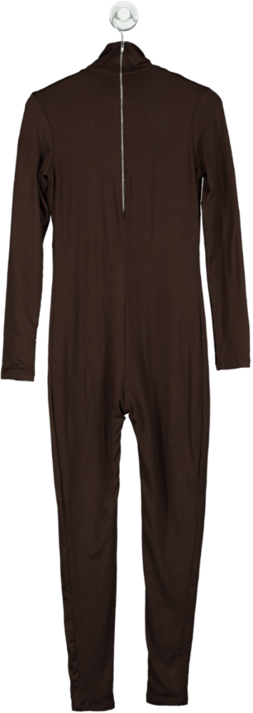 Bumpsuit Brown Long Sleeve Bodysuit UK M - Reliked