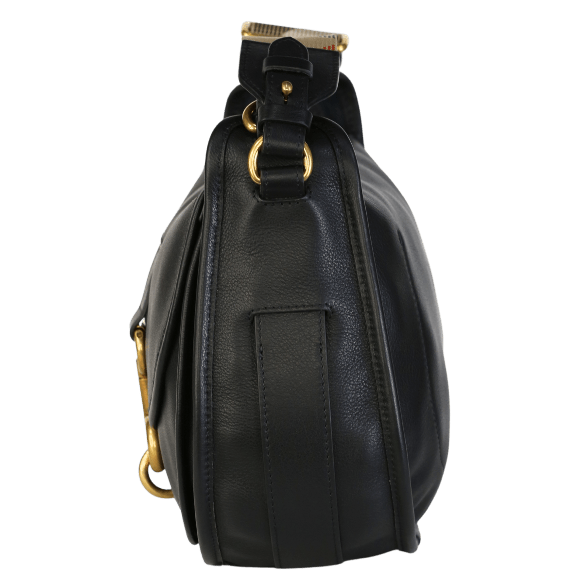 Burberry Black Small B Clip Messenger Bag - Reliked