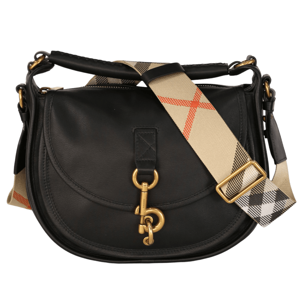 Burberry Black Small B Clip Messenger Bag - Reliked