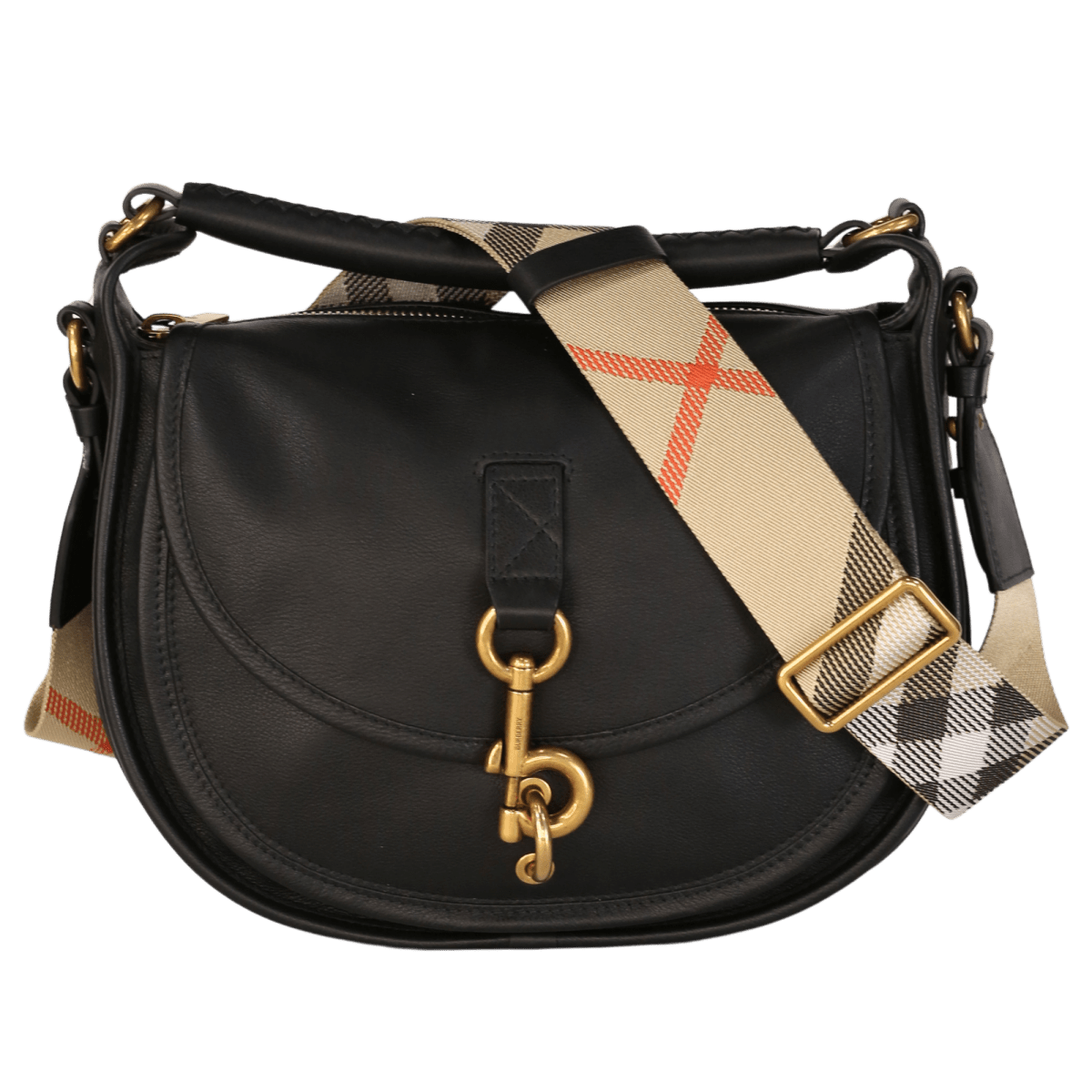 Burberry Black Small B Clip Messenger Bag - Reliked