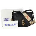Burberry Black Small B Clip Messenger Bag - Reliked