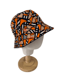 Burberry Monogram Print Bucket Hat In Orange UK L - Reliked