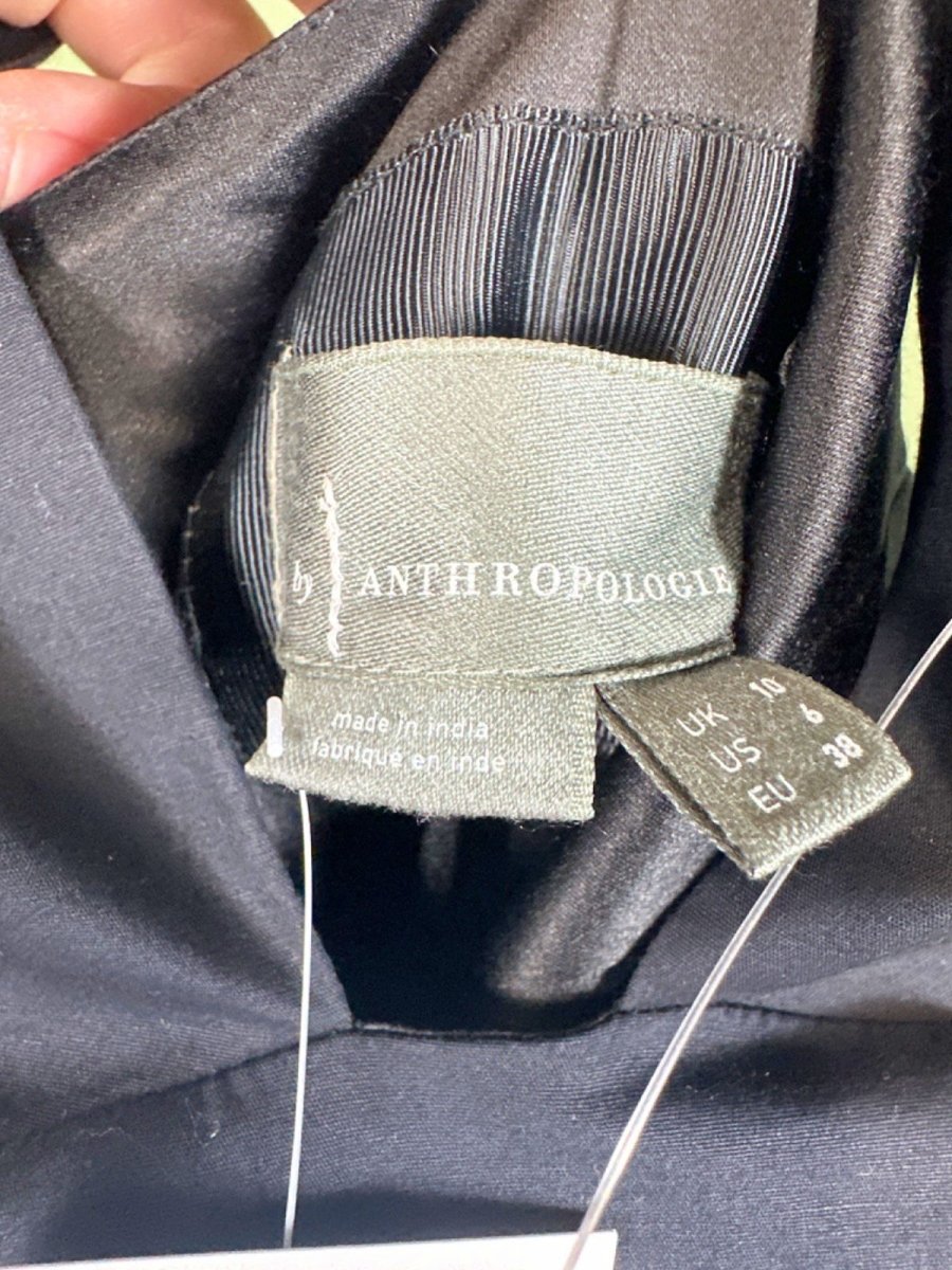 By Anthropologie Halter - Neck Embroidered Floral Midi Dress UK 10 - Reliked