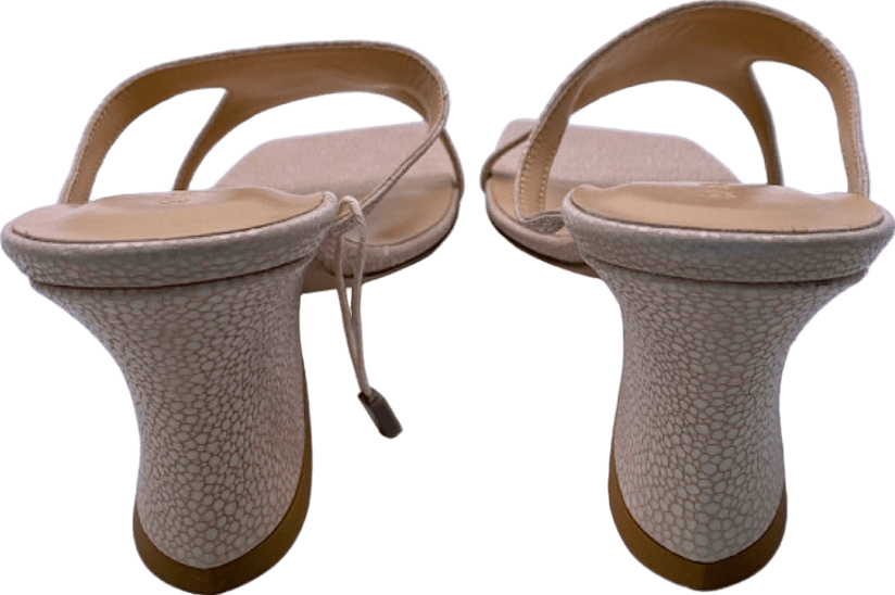 By Far Beige Cruz stingray - effect leather mules EUR 37 UK 4 - Reliked