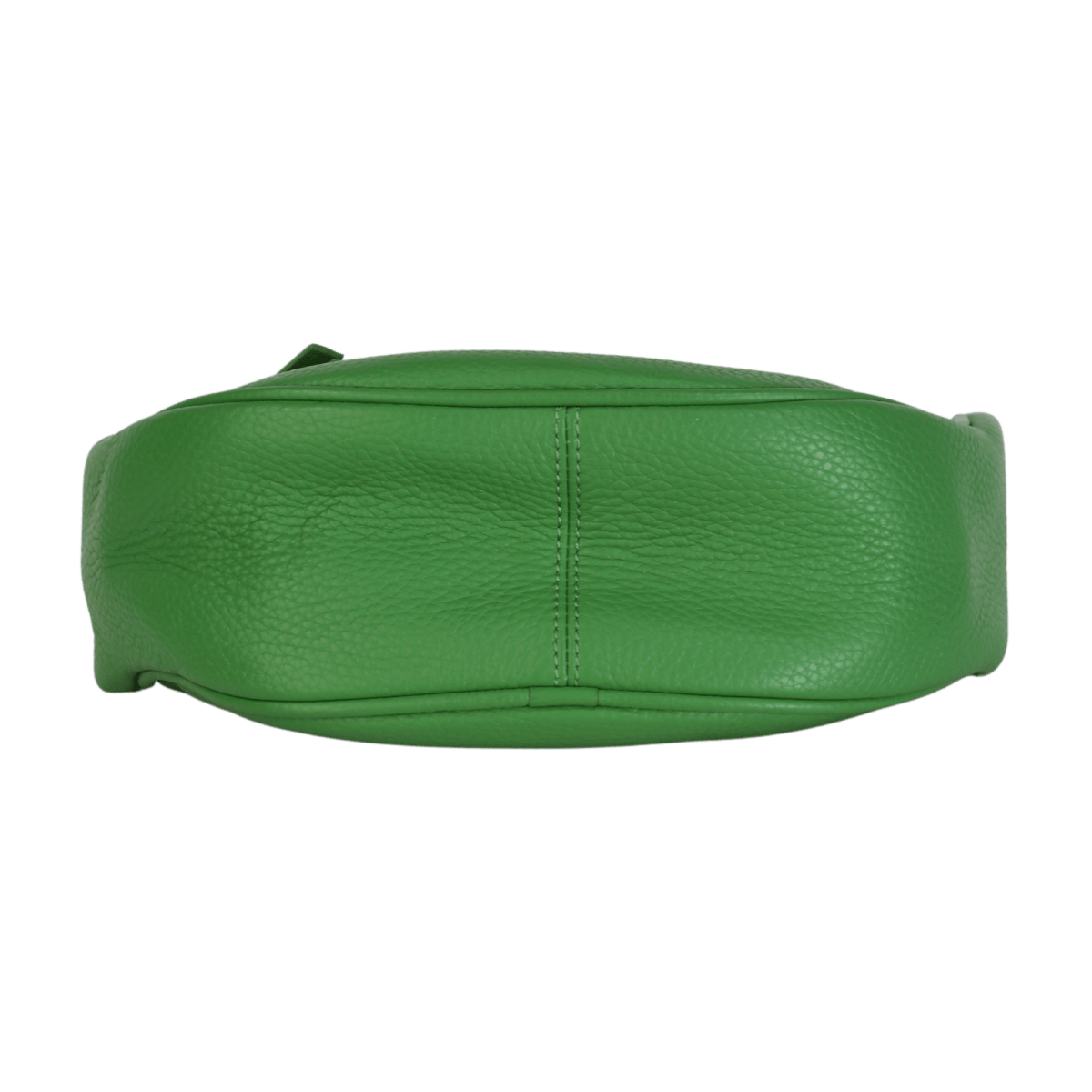 BY FAR Green Baby Cush Pebbled Leather Top Handle Chain Bag - Reliked