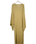 BY MALENE BIRGER Metallic Gold Gerta Maxi Dress UK L - Reliked