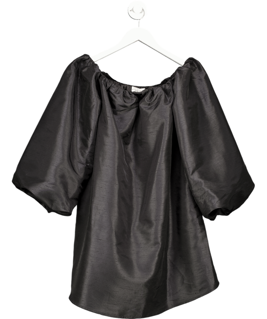 By Malina Black Lori Off Shoulder Mini Dress UK S - Reliked