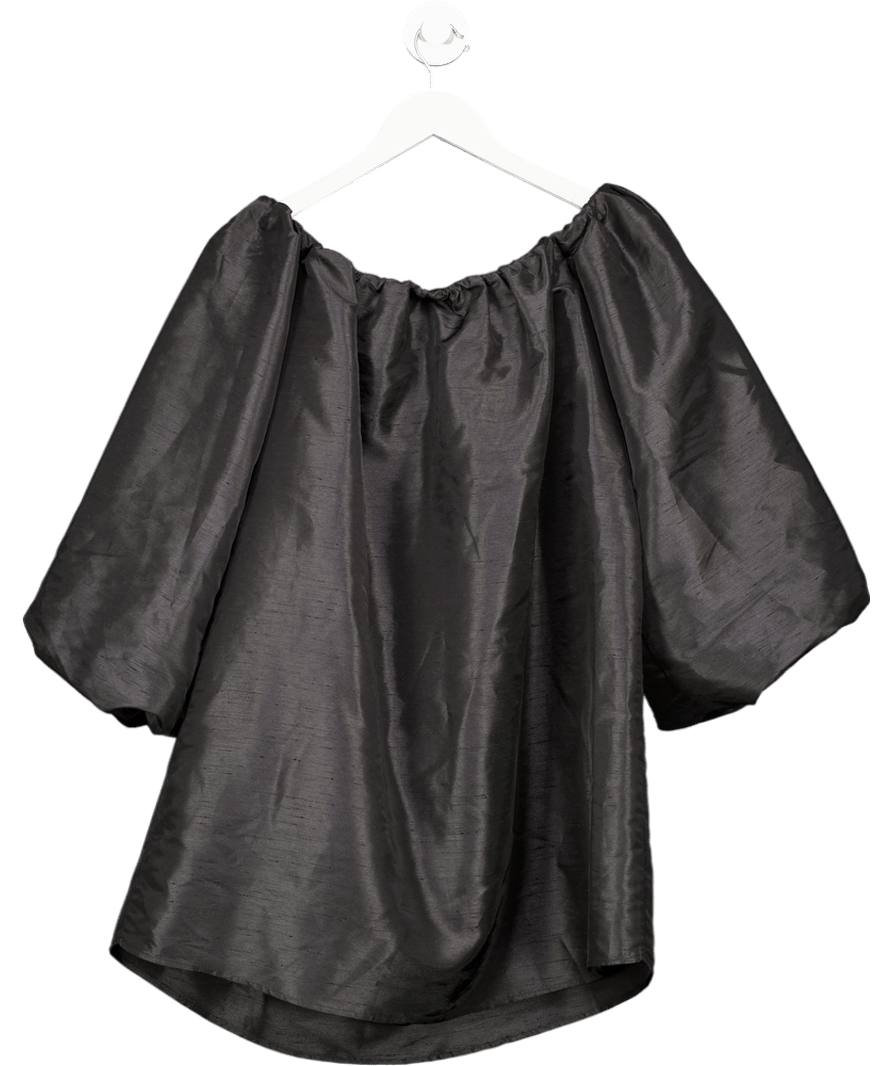 By Malina Black Lori Off Shoulder Mini Dress UK S - Reliked