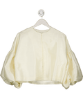 BY MALINA White Ivory Puff Sleeve Cleo Top UK S/M - Reliked