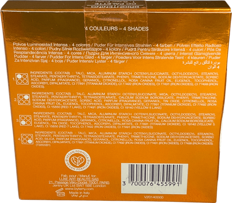 BY TERRY Brightening Cc Palette Sunny Flash 4x2.3g - Reliked