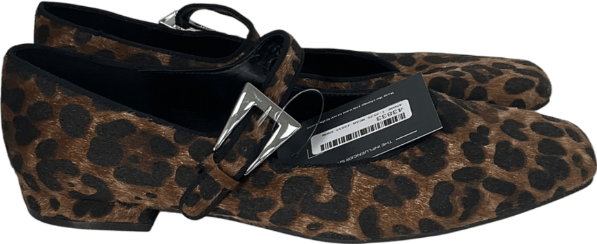 by very Brown Leopard Ballet Pump UK 8 EU 41 👠 - Reliked