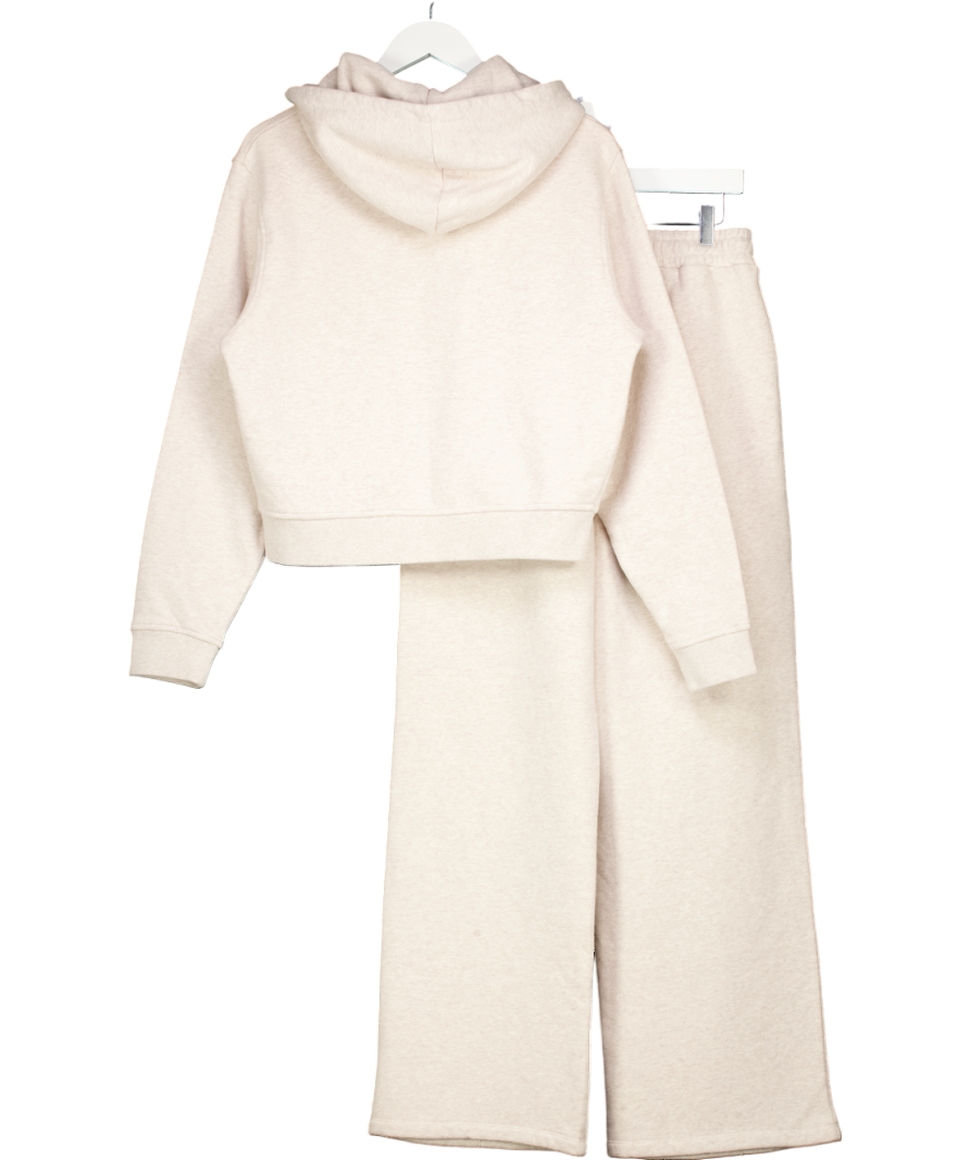 4th & Reckless Beige 2-piece Set - Zip Hoodie (uk Xs) And Straight Leg Joggers UK S