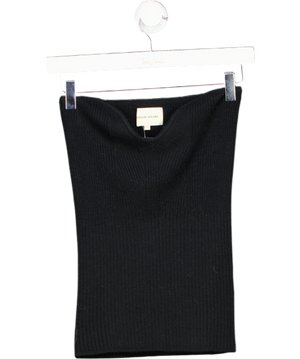 LOULOU STUDIO Black Cedros Cashmere Blend Strapless Ribbed-knit Top UK M