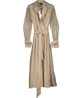 Karen Millen Nude Woven Organdie Trench Dress UK 6