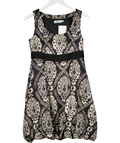 Moschino Jeans Black Sleeveless Bubble Dress UK 12