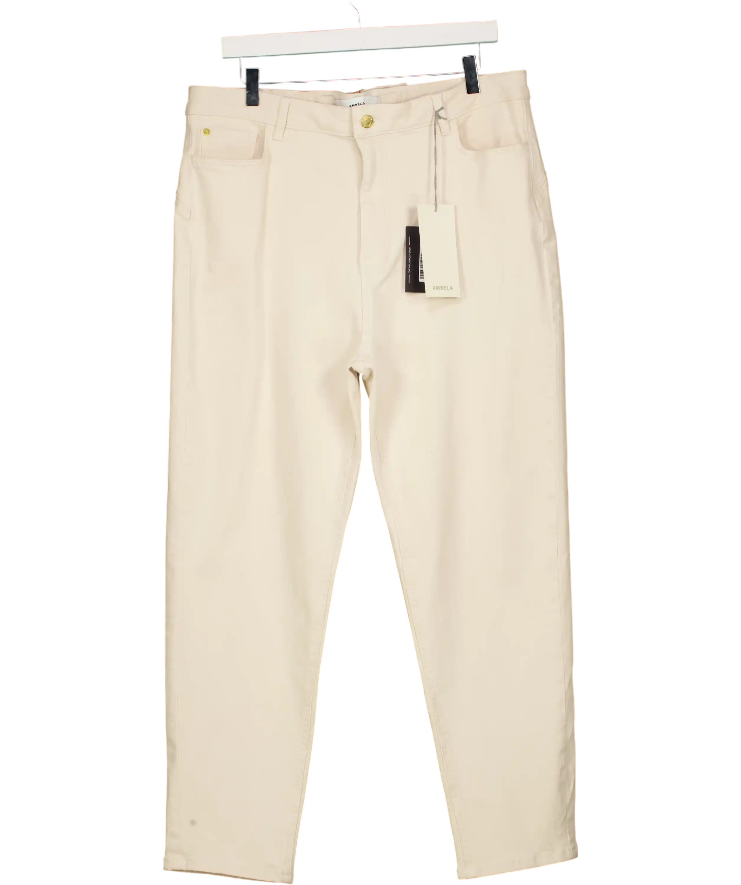 Ambela Cream Mum Jeans UK 18