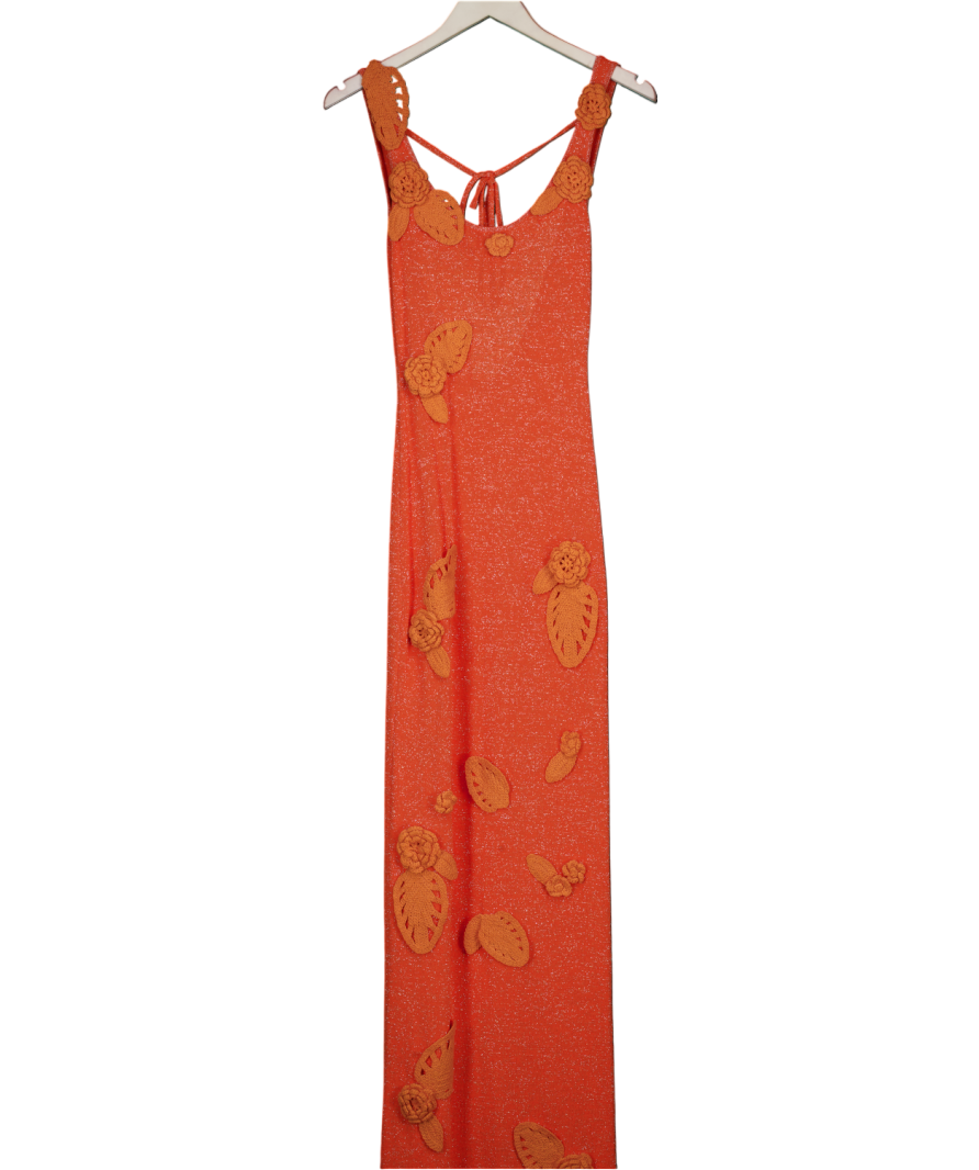 Wanderdoll Orange Eden Maxi Dress UK S