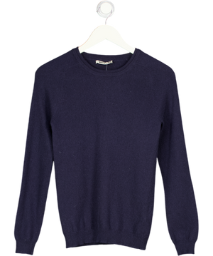 WHISTLES Blue 100% Fine Knit Cashmere  Jumper UK 6