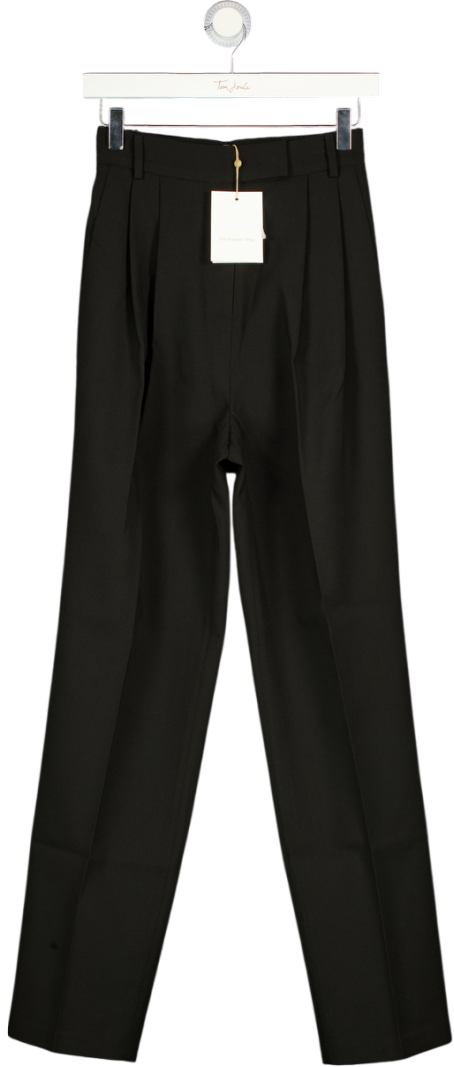 THE FRANKIE SHOP Bea High Waist Twill Trousers - Black UK XS