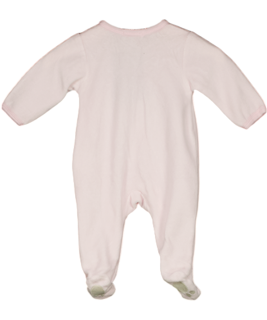Absorba Pink Velour Embroidered Babygrow 0-3 Months