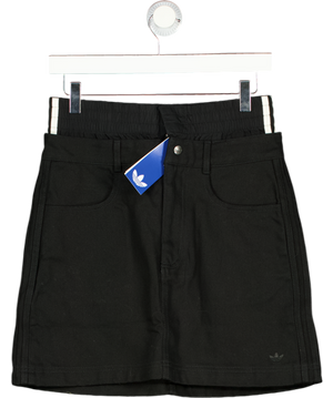 ADIDAS Black Firebird Utility Mini Skirt UK 10