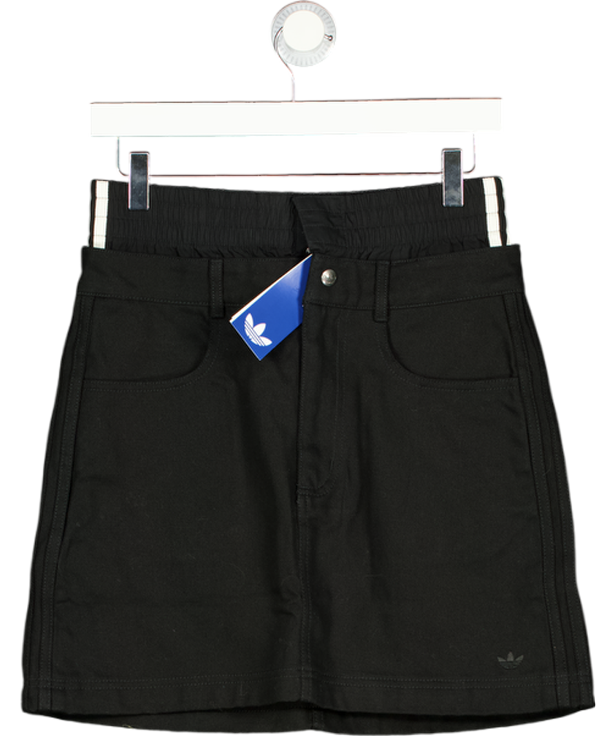 ADIDAS Black Firebird Utility Mini Skirt UK 10