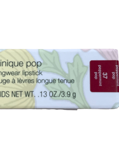 Clinique Pop Longwear Lipstick Peppermint Pop Red