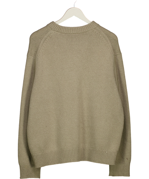 ARKET Beige Heavy Knit Wool Blend Jumper UK M