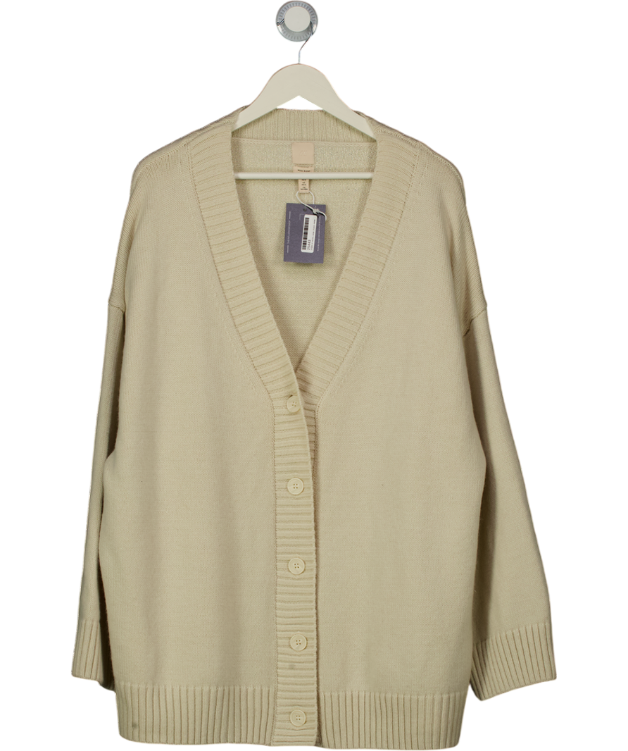 H&M Beige Fine-knit Cardigan UK XS/S
