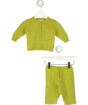 CARAMEL BABY & CHILDGreen 2 Piece Wool Set 0-3 Months