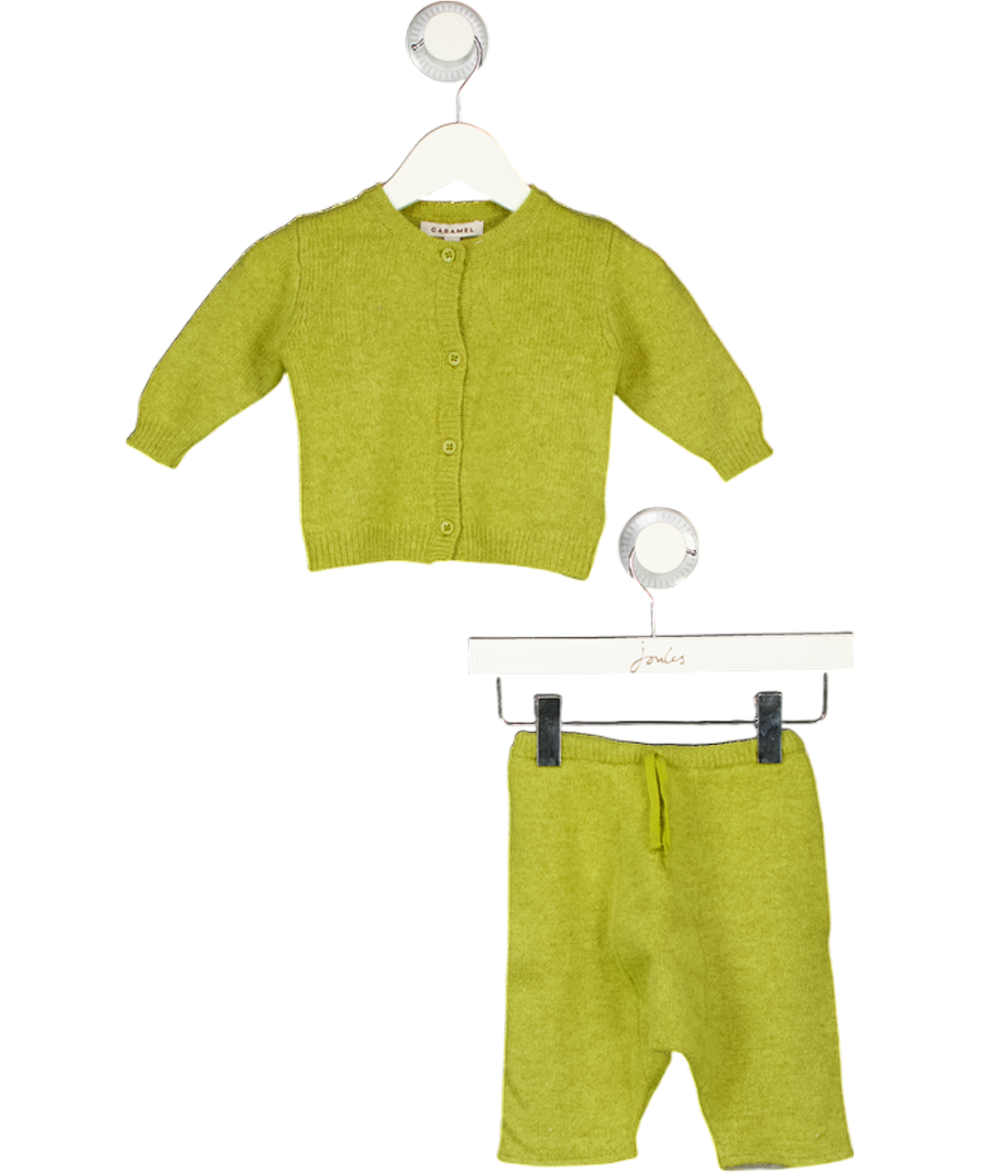 CARAMEL BABY & CHILDGreen 2 Piece Wool Set 0-3 Months