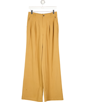 VARLEY Tan Brown Jayla Wide-leg Stretch-woven Trousers UK M