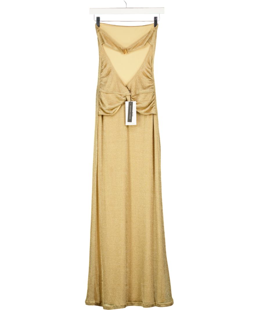 TIGER MIST Metallic Gold Daniela Scarf Dress UK S Reliked TIGER MIST Metallic Gold Daniela Scarf Dress UK S Reliked
