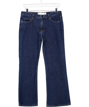 VICTORIA BECKHAM Blue Cropped Straight Leg Jeans W29