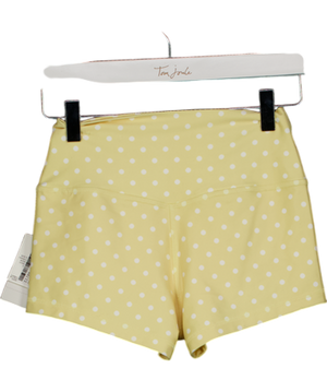 Gilly Hicks Butter Yellow Polka Dot Cycle Shorts UK XS