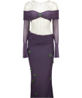 OUTCAST Purple Maxi Dress UK S