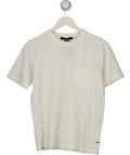 Louis Vuitton Cream Half Damier Pocket T-shirt UK XS