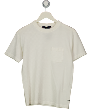 Louis Vuitton Cream Half Damier Pocket T-shirt UK XS