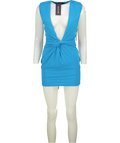 WHITE FOX Blue Cielos Mini Dress Atoll UK S