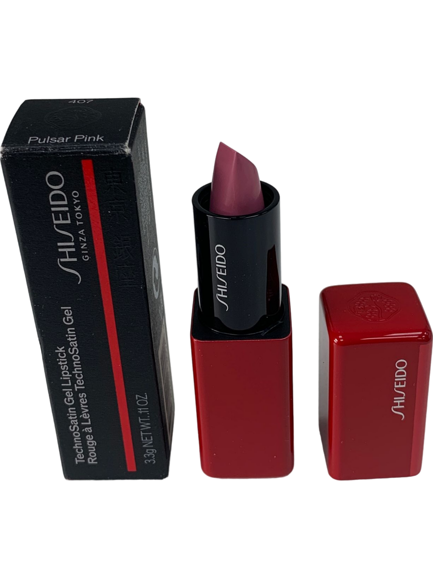 Shiseido Pulsar Pink TechnoSatin Gel Lipstick Satin Finish - 407