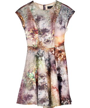 Ted Baker Jewell Print Fit & Flare Dress Sz1 UK 8