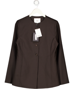 REBE Black Inness Collarless Blazer UK S