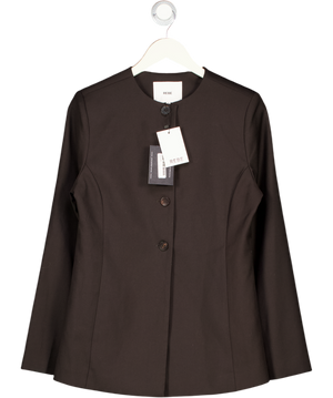 REBE Black Inness Collarless Blazer UK S