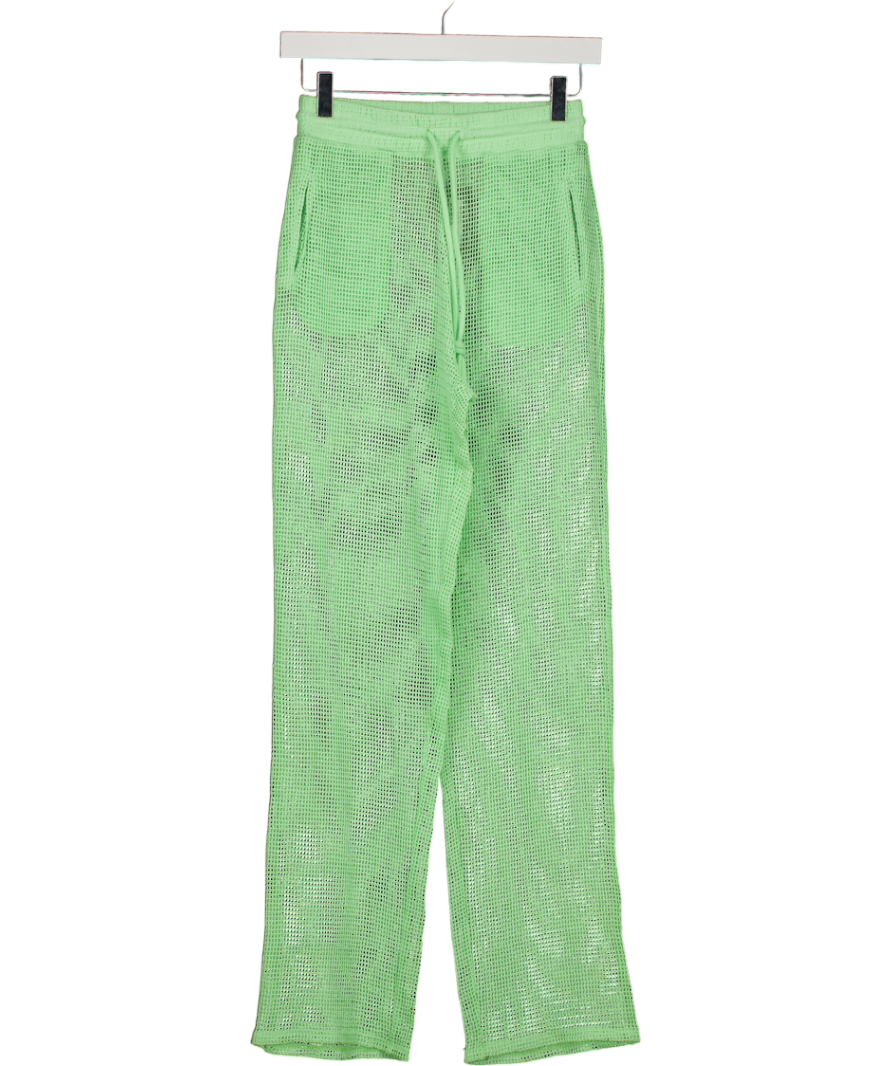 SHONDEL Green Open Knit Beach Trouser UK S