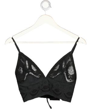 ALICE + OLIVIA Black Lace Bra Top UK XS