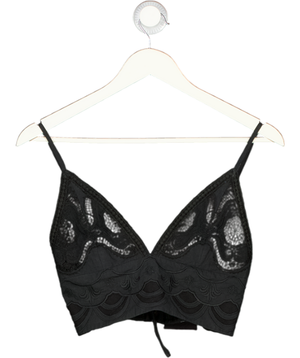 ALICE + OLIVIA Black Lace Bra Top UK XS