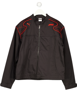Puma Black Lifestyle Racing Track Jacket UK M