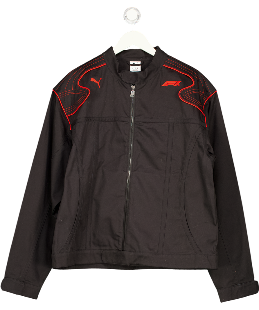 Puma Black Lifestyle Racing Track Jacket UK M